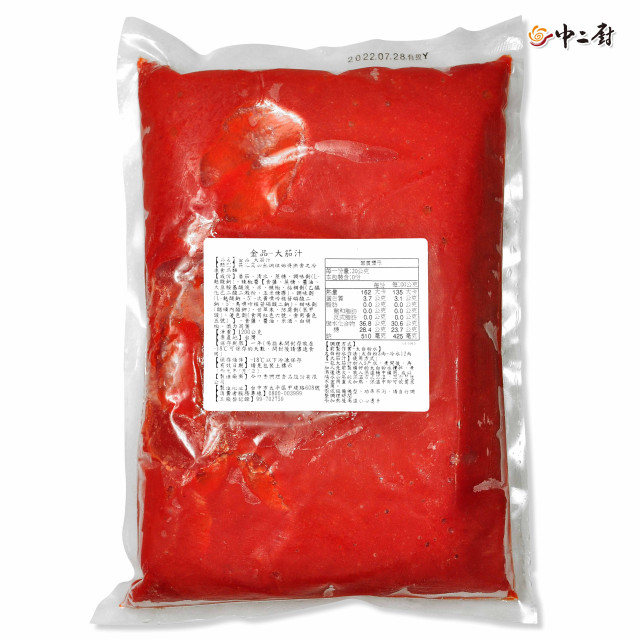 急食鮮大茄汁(1.5KG/包)營業專用冷凍醬