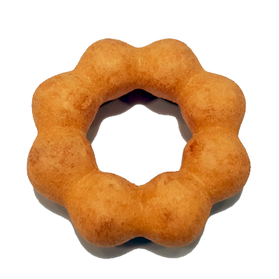 【中二廚】Q堤甜甜圈-原味(47g/個) 10入/袋奶素