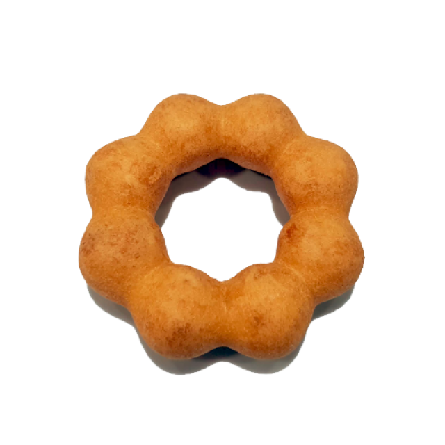 【中二廚】Q堤甜甜圈-原味(47g/個) 10入/袋奶素