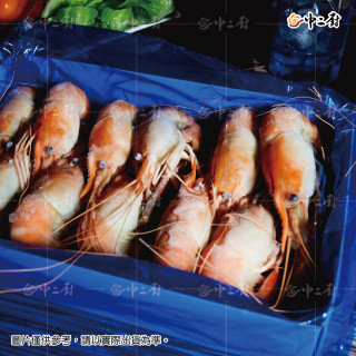 網路人氣商品!!!【中二廚】手掌大活凍熟泰國蝦 (1200g/盒)