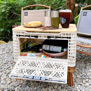 預購商品--網紅團購款BIG ANT 韓國摺疊物流籃-專用木質上蓋(大片)